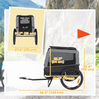 PawHut Dog Bike Trailer, Dog Cart for Bicycle with Support Feet-A support leg keeps trailer upright for easy loading
