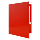 JAM Paper - Dossiers scolaires laminés brillants à 3 trous et à deux pochettes - rouge - 6/paquet-Quantité : 6 dossiers par paquet | Un pour chaque sujet et projet