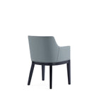 Manhattan Comfort - Fauteuil de salle à manger moderne Gansevoort 57 cm en similicuir avec accoudoirs - Étain-Conçu pour durer Produit de qualité commerciale