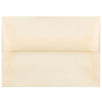 JAM Paper - Enveloppes d'invitation en vélin translucide A1 à 4 barres - 3,625 po x 5,125 po - Ocre printanier ivoire - paquet de 25 (1591612)-Couleur : Ocre printanier