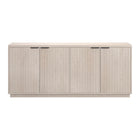 Hudson&Canal Mansfield 68"W Buffet Table - Alder White-A modern contemporary design for your dining room, kitchen, or den