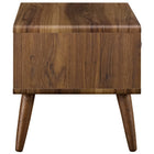 Modway Transmit Nightstand - Walnut White-White Lacquer Drawer