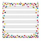 Teacher Created Resources Confetti 7 Pocket Chart - 28" x 28"-Lightweight and durable pocket charts