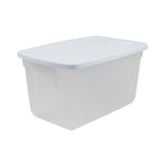 Genuine Plastic Clear Storage Tote - 16 Gal -Capacity: 61 L / 16 gal