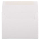 JAM Paper Enveloppes d'invitation Strathmore A7 - 5,25 x 7,25 po - Lin blanc brillant - paquet de 50-Quantité : 50 enveloppes par paquet