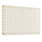 Modway Sparta Weave Wall-Mount Vegan Leather Twin Headboard - Natural Beige-Twin Size Headboard Only