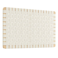 Modway - Sparta Montage mural en tissage Cuir végane Tête de lit jumelée, Beige naturel-Tête de lit taille jumelle seulement