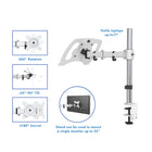 ShoppingAll Fully Adjustable Laptop Mount - White-5