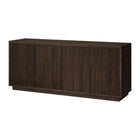 Hudson&Canal Hanson TV Stand for TV's up to 65" - Alder Brown-The top has a weight capacity of 75lbs, lower shelves can hold 25lbs each