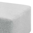 Modway Callum Large 28" Square Woven Heathered Fabric Upholstered Ottoman - Heathered Weave/Light Grey-8