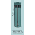 Contigo DualSip Plastic Water Bottle with 2-Way Lid and Carrying Strap - 28 oz (828 ml)-Removable strap: Comfort and convenience in one
