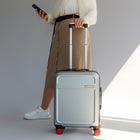 Air Canada Magnum 20" Hardside Carry-On Spinner Luggage - Silver-8 Spinner wheels