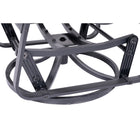 Dura Housewares - Planeur pivotant en aluminium Kansas - rouge-Tissu Sling-Tex sans entretien