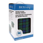 BIOS Living - Couverture Chauffante en micro-peluche - Blue et vert plaid-7