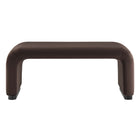 Modway Koda Performance Velvet Waterfall Ottoman - Black/Chocolate Brown-Assembly Required
