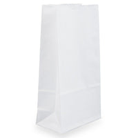 JAM Paper Sacs-repas en papier Kraft, petit format, 4,125 x 8 x 2,25 po, blanc, 500/paquet (690KRWHB)-Blanc
