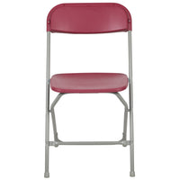 Flash Furniture - Chaise pliante de la série HERCULES en plastique rouge de première qualité de la série HERCULES-Ensemble de 10 chaises pliantes en plastique rouge