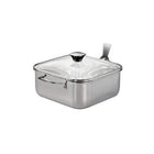 Tramontina Tri-Ply Clad 11" Stainless Steel Covered Square Roasting Pan-ideal for your favorite casseroles, one-dish meals, and side dishes - with an elegant design for kitchen to table serving