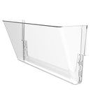 Storex Unbreakable Wall Pocket Legal - Clear-Clear