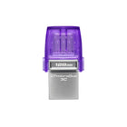 Kingston DataTraveler microDuo 3C USB Type-C and Type-A Flash Drive - 128GB -USB 3.2 Gen 1