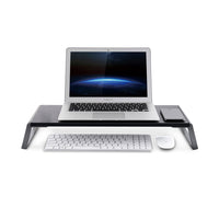 ShoppingAll Premium Ergonomic Monitor Stand Riser - Black-The stand measures 22.2" x 9.5" x 3.6" / 56.4 x 24.1 x 9.1cm, ideal size for a PC monitor, computer, printer, laptop, TV and LCD display