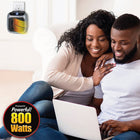 Handy Heater Space Heater Turbo 800 Wall Outlet - Silver-Use It Anywhere; this lightweight, portable wall outlet space heater is great for chilly rooms like bedrooms, playrooms, living rooms, basements, offices, garages, and more