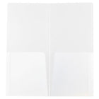 JAM Paper Heavy Duty Plastic Two-Pocket Mini Folders - 4 1/4 x 9 1/8 - Clear - 6 Pack-Durable Plastic Memo Folders | Colour: Clear