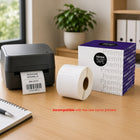 Premium Tape Address Labels - Compatible with Dymo 30251 - Black on White - 1-1/8" x 3-1/2" - 260 Labels-Address label format sized 1-1/8 in x 3-1/2 in.