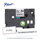Brother - TZEFX251 Bande Label - 24 mm - noir sur blanc flexible-Taille : 24 mm