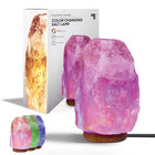 Sharper Image - Lampe DEL à changement de couleur en cristal de sel de l’Himalaya -Changement De Couleur : Placez La Lampe Au Sel De L’himalaya Sur Votre Table De Nuit, Allumez L’interrupteur De La Lampe Et Regardez Les Couleurs Ambiantes Changer Grâce À La Lumière Del Usb Intégrée!