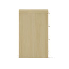 Manhattan Comfort Grace 60" Modern Double Dresser - Natural Oak/Gold-Perfect for Bedroom Storage, Lamps or Display Items.