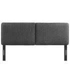 Modway Lindee Boucle Fabric Queen Headboard - Slate-7 Mounting Positions