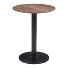 Zuo Alto Bistro Table - Brown/Black-Colour: Brown/Black