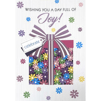 Mill Brook Studio Birthday Greeting Cards/Envelopes - 5-3/8" x 7-3/4" - Flower Present - 18 Pack-Premium quality greeting cards