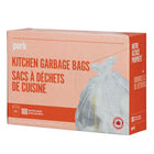 Perk Kitchen Garbage Bags - White - 100 Pack-Not for food storage