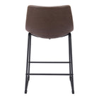Zuo Smart Counter Stool - Vintage Espresso - Set of 2-3 year limited warranty