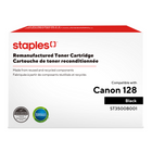 Staples 3500B001AA Canon 128 Remanufactured Toner Cartridge - Standard Yield - Black-Compatible with: Canon FAXPHONE L100, L190; imageCLASS D530, D550, MF4412, MF4420, MF4450, MF4550, MF4570DN, MF4570DW, MF4580, MF4770N, MF4880DW, MF4890DW (128) 