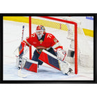 Sergei Bobrovsky Panthers - Framed Canvas - 31" x 22"-Premium canvas print with gallery-wrapped edges