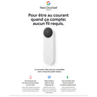 Nest Doorbell (à pile) -Dimensions du produit : 2,05 x 3,15 x 2,05 po
