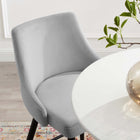Modway Adorn Performance Velvet Bar Stool - Light Gray - Set of 2-Durable Stain-Resistant Fabric