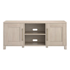 Hudson&Canal Chabot TV Stand for TV's up to 65" - Alder White-A transitional design accommodates TVs up to 65" for your entertaining space