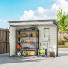 Outsunny 8 x 4FT Outdoor Storage Shed-Two ventilation slots allow fresh air in
