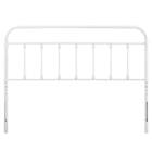 Modway Sage Metal Full Headboard - White-Height Adjustable
