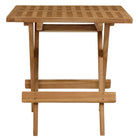 Modway Vienna Outdoor Patio Teak Wood Side Table - Natural-7