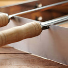 Tramontina - Churrasco Ensemble de brochettes et grille BBQ en acier inoxydable avec manches en bois-5