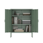 Manhattan Comfort Naomi 31.5" Modern Accent Cabinet - Green-30 Day Limited Manufacturer's Warranty