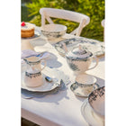 Casa Domani Rosetta Antique Teapot - 1L - Blue-The clean, round shapes are elevated by toile de jouy pattern of florals and vines.