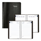 Blueline Daily/Monthly Academic Planner - August to July - Soft Cover - 8" H x 5" W - Black - Bilingual-12 Months, August to July