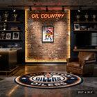 Connor Mcdavid Oilers 2023 Heritage Classic - Framed Canvas - 22" x 31"-Finished size: 22.5x31.5