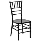 Flash Furniture - Chaise empilable Chiavari série Hercule PREMIUM en résine, noir (LEBLACK)-Capacité de poids de 1000 lb